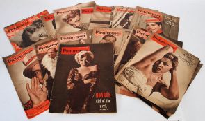 A collection of vintage Picturegoer magazines to include cover photos of Marilyn Monroe, Bob Hope,