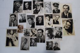 A collection of early - mid 20th century film star and music star autographs. Including Kenneth