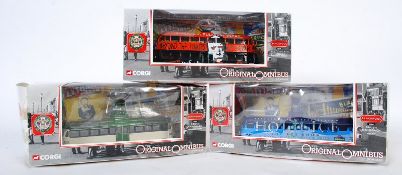 3 Corgi Original Omnibus toy diecast trams to include 43514 (Blackpool tram Beyond The Limits Of