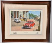 Tony Smith - a signed limited edition print of a scene from ' The Italian Job ' (1969 film
