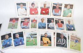 A set of 26 original vintage Typhoo tea cards (20cm x 27cm each) each depicting premiership