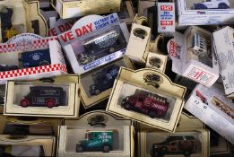 A large quantity of boxed toy diecast cars and vehicles to include Days Gone By, Lledo,