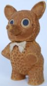 A 1940's Daily Mail advertising Flook figure bear made from pressed cardboard measuring 22.5cms