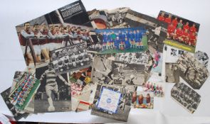 A large quantity of 1960's football related newspaper clippings, cuttings, photos, annual pictures