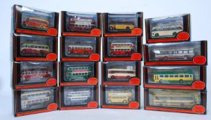 A collection of EFE Exclusive First Edition 1:76 scale diecast toy buses, each boxed, to include