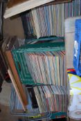A very large collection of vinyl records approximately 500 of varying genres etc