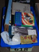 A box to include first edition Harry Potter books, Royal Worcester ramkins, bunnykins cups etc.