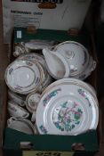 A large Wedgwood Indian Tree pattern china dinner service including tureens, pots, cups, saucers