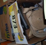 Two mixed boxes of vintage car parts to include pumps, heaters etc.