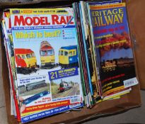 A selection of Railway Model magazines, Hornby catalogues etc.