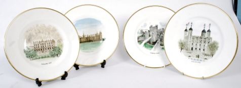 An unusual collection of Wedgwood cabinet plates being proof issue dateing to 1984. The plates