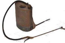 An Italian brass and copper knapsack sprayer embossed for `` Signa`` of Firenze