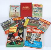 A collection of vintage 1960`s All Stars Football annuals and Charles Buchans Soccor Gift Books and