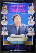 An original movie advertising poster for Delirious (1991) starring John Candy  100cm x 69cm.