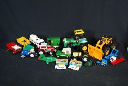 A collection of diecast and plastic toys to include Britains, Matchbox Soarers, Thunderbirds and