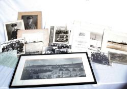 A box of ephemera and 20th century photo albums relating to the ship Athelviscount (motor tanker,
