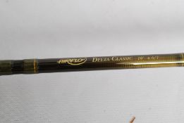 An Airflo Delta Classic 10" #6/7 fly fishing rod, in cloth rod bag with cordura tube case .
