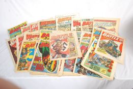 A collestion of Battle comic books with others from the 1970's