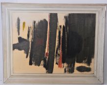 George Williams. Original mixed media abstract painting in frame signed by the artist complete