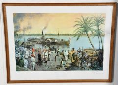 Terence Cuneo - The Last Despatch signed print. 1981. 45cm x 68cm.