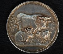 An Silver German agricutural medal for farming by Emil Weigand, Loos, Berlin 29 gms