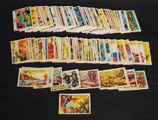 A quantity of vintage bubblegum collecting cards, including Man From UNCLE, Captain Scarlet,