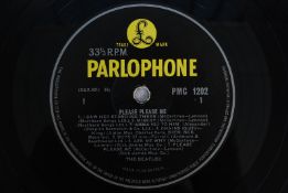 The Beatles Please Please Me, UK 1963 NM 1st yellow & black issue Parlophone LP vinyl record PMC