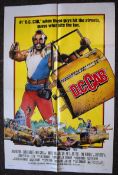 An original movie advertising film cinema poster for DC Cab starring Mr T. Featuring a full colour