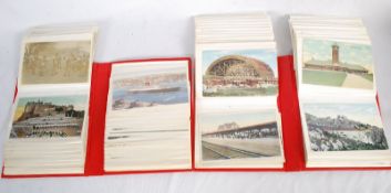2 albums of early postcards to include WWI First World War cards etc and others including views