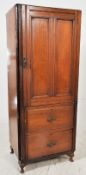 A Victorian and later walnut tallboy. Raised on stub cabriole legs having a series of drawers with