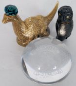 A Beswick Loch Ness Monster Beneagles Scoth Whiskey advertising bottle along with a Christies