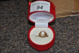A 9ct gold hallmarked cameo ring. 2.2g