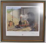 Terence Cuneo - ` Great Western Railway Fire Fly Leaves Box Tunnel (Bath) With A Down Express `
