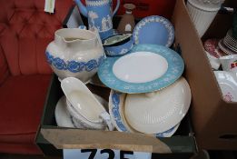 A mixed lot to include Wedgwood Jasperware, Morning Glory etc