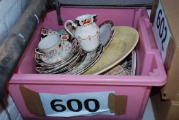 A mixed lot of china to include Royal Stafford tea set, Wedgwood cups etc