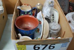 A mixed lot to include Sylvanian Families dolls, Royal Worcester vase, period china, SylvaC style