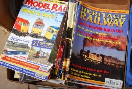 A selection of Railway Model magazines, Hornby catalogues etc.