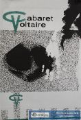 Music Memorabilia. An unframed `Cabaret Voltaire` Sheffield Dada band music poster. Overall 76cms