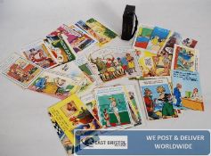 A collection of comic risque seaside humour postcards by Trow, Fitzgerald, Pedro, Donald McGill,