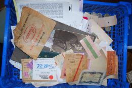 A mixed lot of ephemera to include a quantity of theatre and ballet programmes, 1960`s Egyptian and