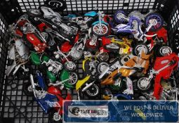 A collection of Italian Maisto diecast style model motorbikes / motorcycles.