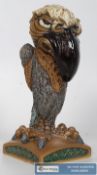 A Burslem pottery stoneware model of a grotesque bird `The Stenographer` by Andrew Hull.