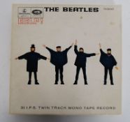A rare Beatles Help! twin track mono tape recording, oin original box. Mono TA-PMC 1255.