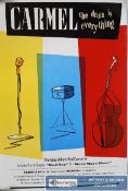 Music Memorabilia. An unframed `Carmel`  music gig / tour event poster. Dates to lower centre.