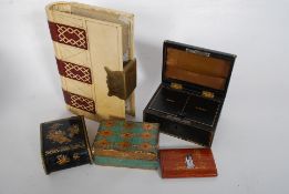 A collection of boxes to include Japanese trinket boxes, carved, money box etc