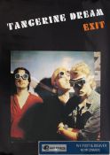 Music Memorabilia. An unframed `Tangerine Dream` music  new single / Album `The Exit` poster.