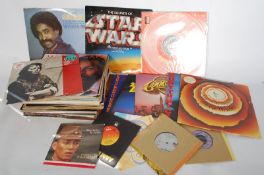 A collection of record LPs, to include Starwars, Michael Jackson etc.