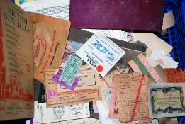 A mixed lot of ephemera to include a quantity of theatre and ballet programmes, 1960's Egyptian