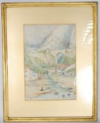 A water colour of an Italian scene. Signed R.Pearce and dated 1907. 22cm x 32cm