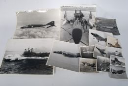 A small collection of Royal Navy photographs (possibly unpublished) of Jet Aeroplanes, Air Craft